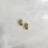 Vintage Gold Braided Clip-On Earrings