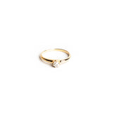 Vintage 14K Round Diamond Ring #30