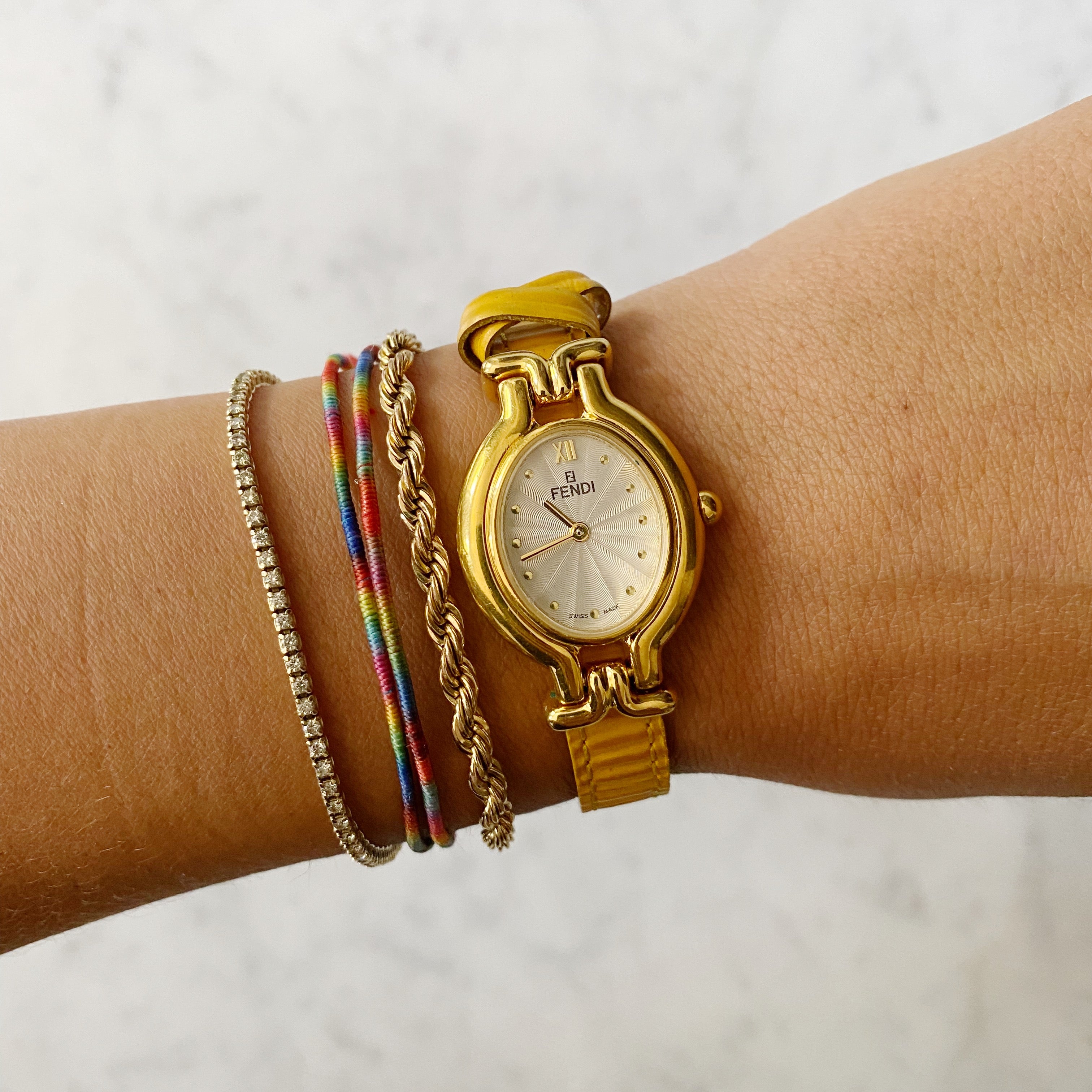 Vintage Gold Fendi Watch with Interchangeable Bands – Tarin Thomas